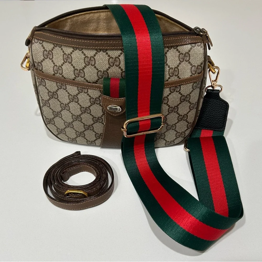 GUCCI Vintage Crossbody Bag Sherry Line - Picture 2 of 14
